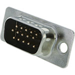 DB15HD Block, Solder, Male
