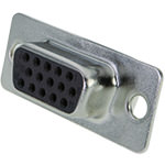 DB15HD Block, Solder, Female