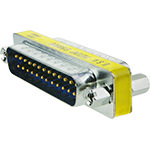 DB25 Coupler, Male/Male, Mini