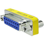 DB15 Coupler, Female/Female, Mini
